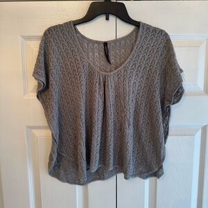 Absolutely Creative Worldwide Gray Knit Blouse